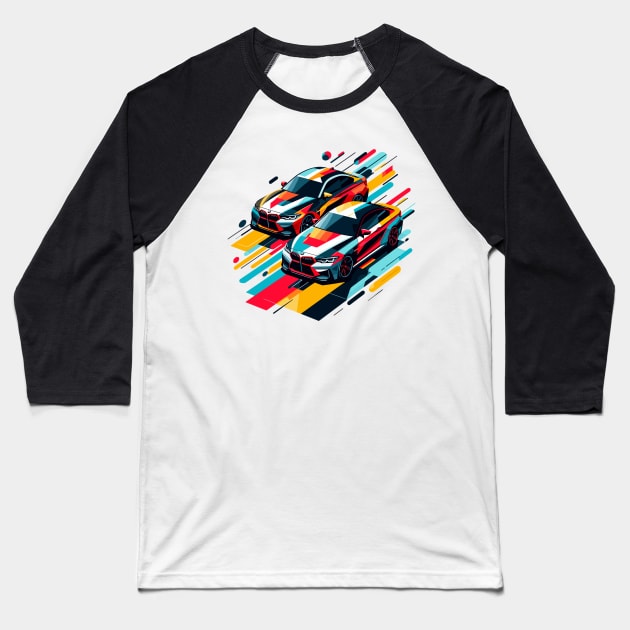 BMW M4 Baseball T-Shirt by Vehicles-Art